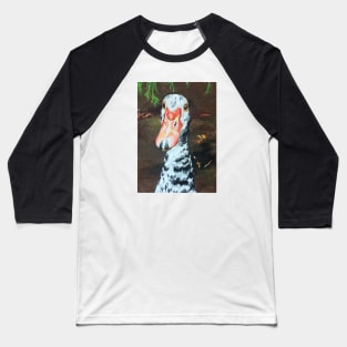 Basil the Muscovy Duck Baseball T-Shirt